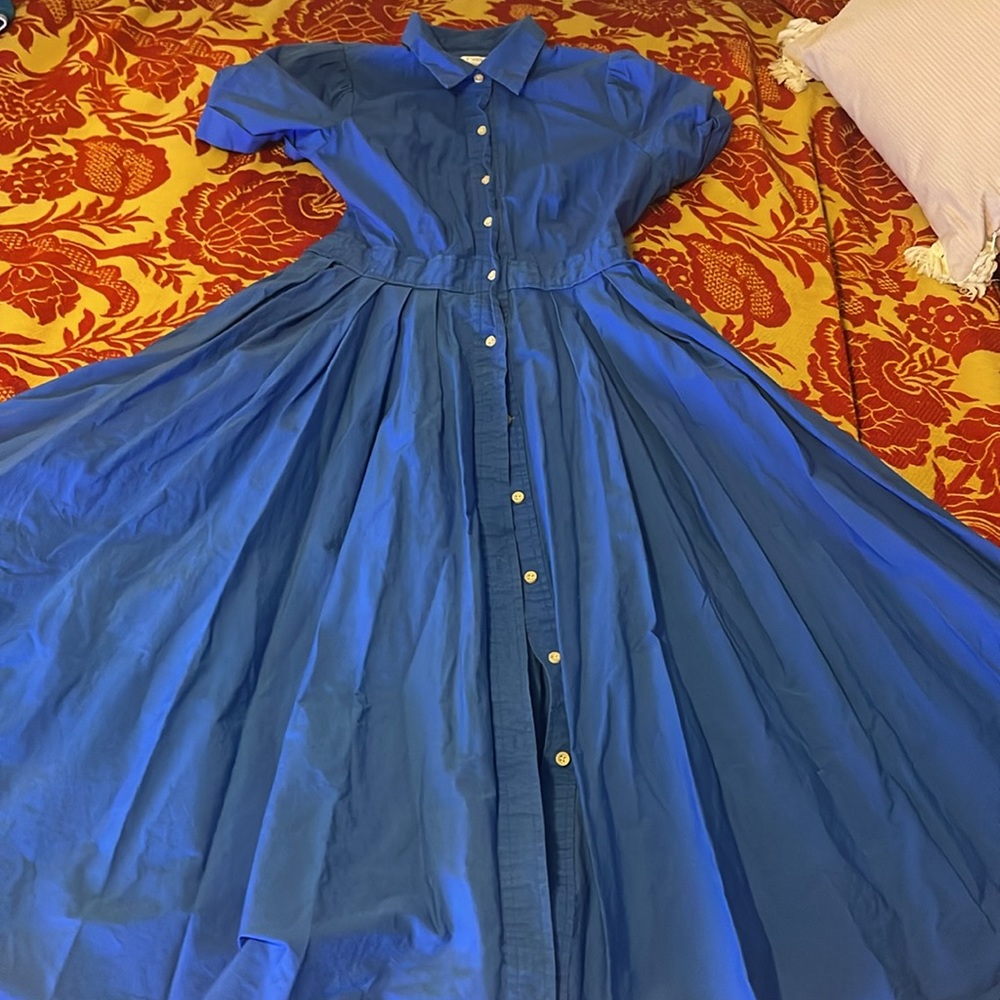 Blue midi dress